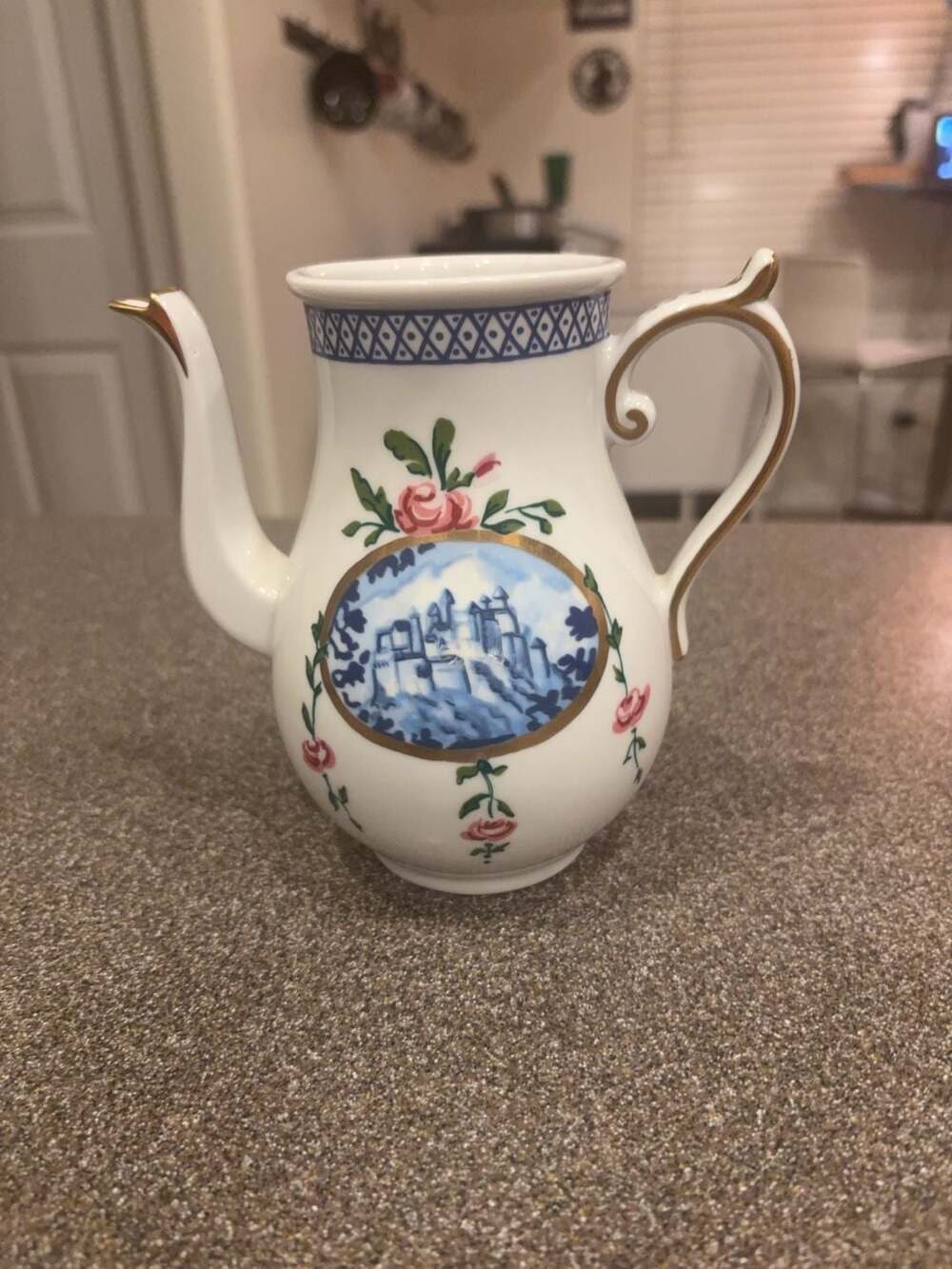 Orient Express for Elizabeth Arden Porcelain Creamer Pitcher Floral Castle